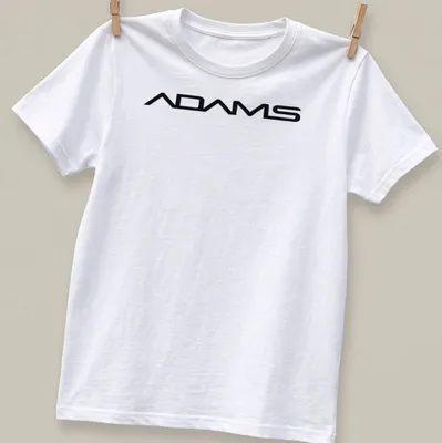 ADAMS logo in sleek vector style on a black background