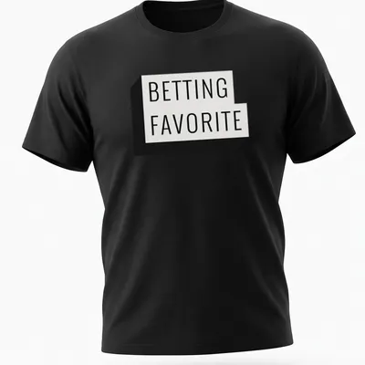 Black and white Betting Favorite t-shirt with bold typography