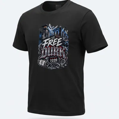 Chicago skyline T-shirt featuring prison and chain graphics with bold text