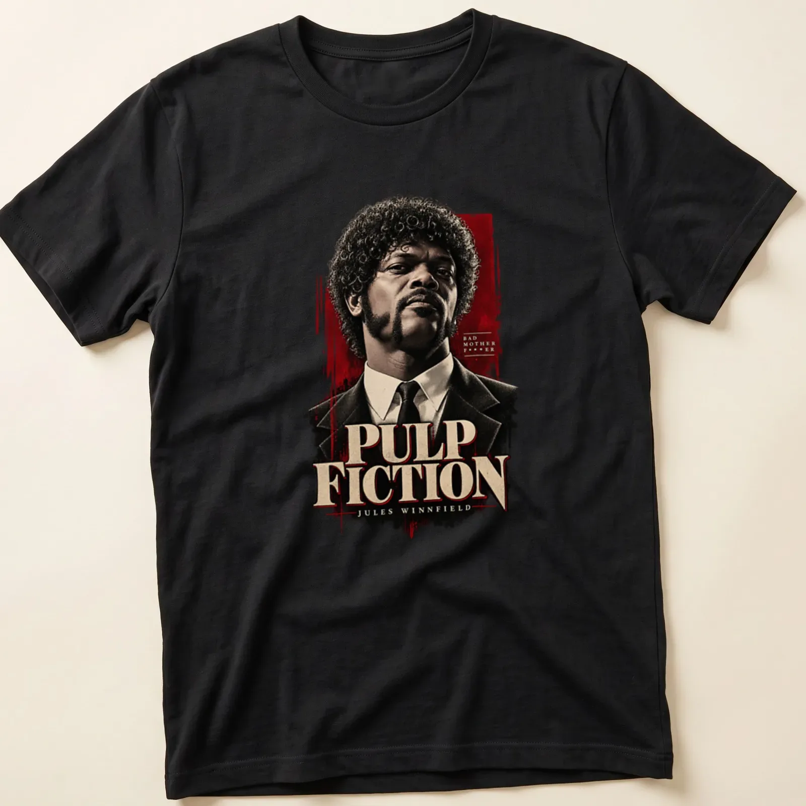 Vintage style t-shirt featuring Jules Winnfield's iconic phrase in bold lettering. — printed on a unisex t-shirt
